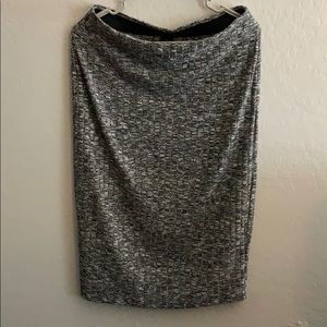 Light sweater material pencil skirt